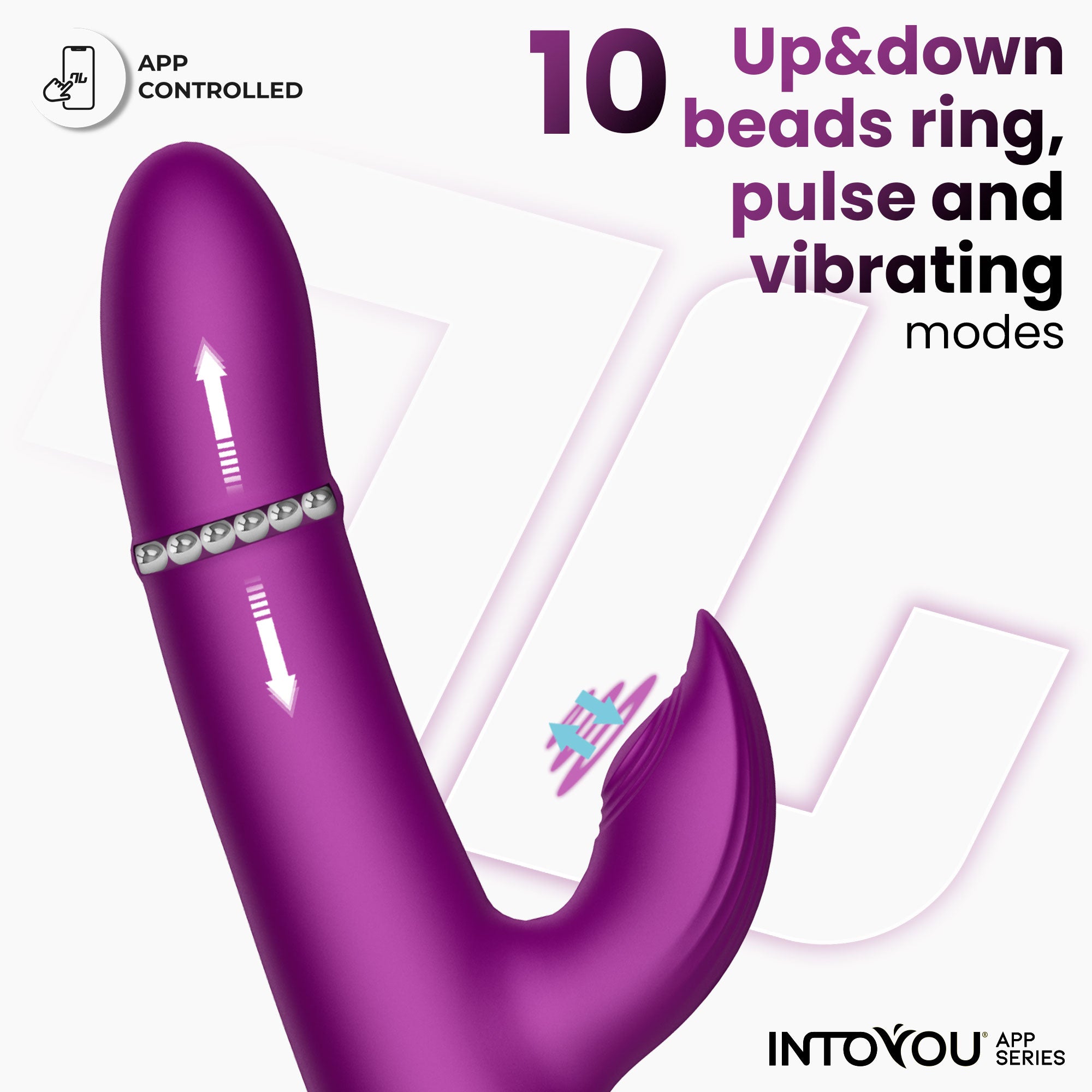 INTOYOU Sendel Vibratore con Sfere e Pulsazione App