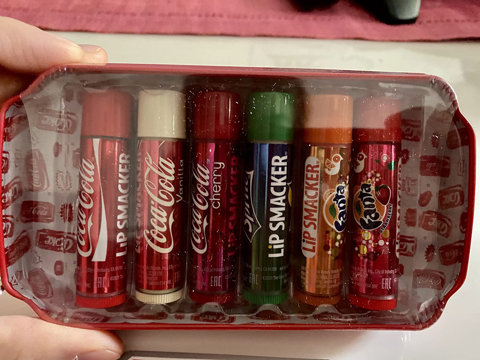 Lip Smacker Coca-Cola balsamo labbra 6 pezzi Can Collection