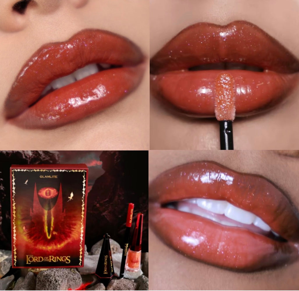 Eye of Sauron x Glamlite kit labbra 3 pezzi rossetto gloss