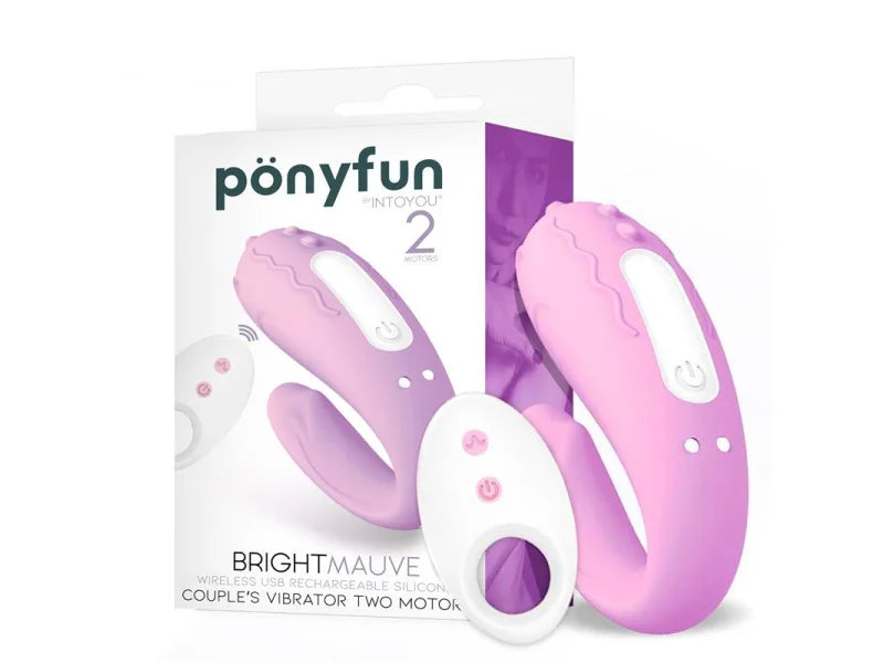 INTOYOU Brightmauve Vibratore Coppia U Telecomando