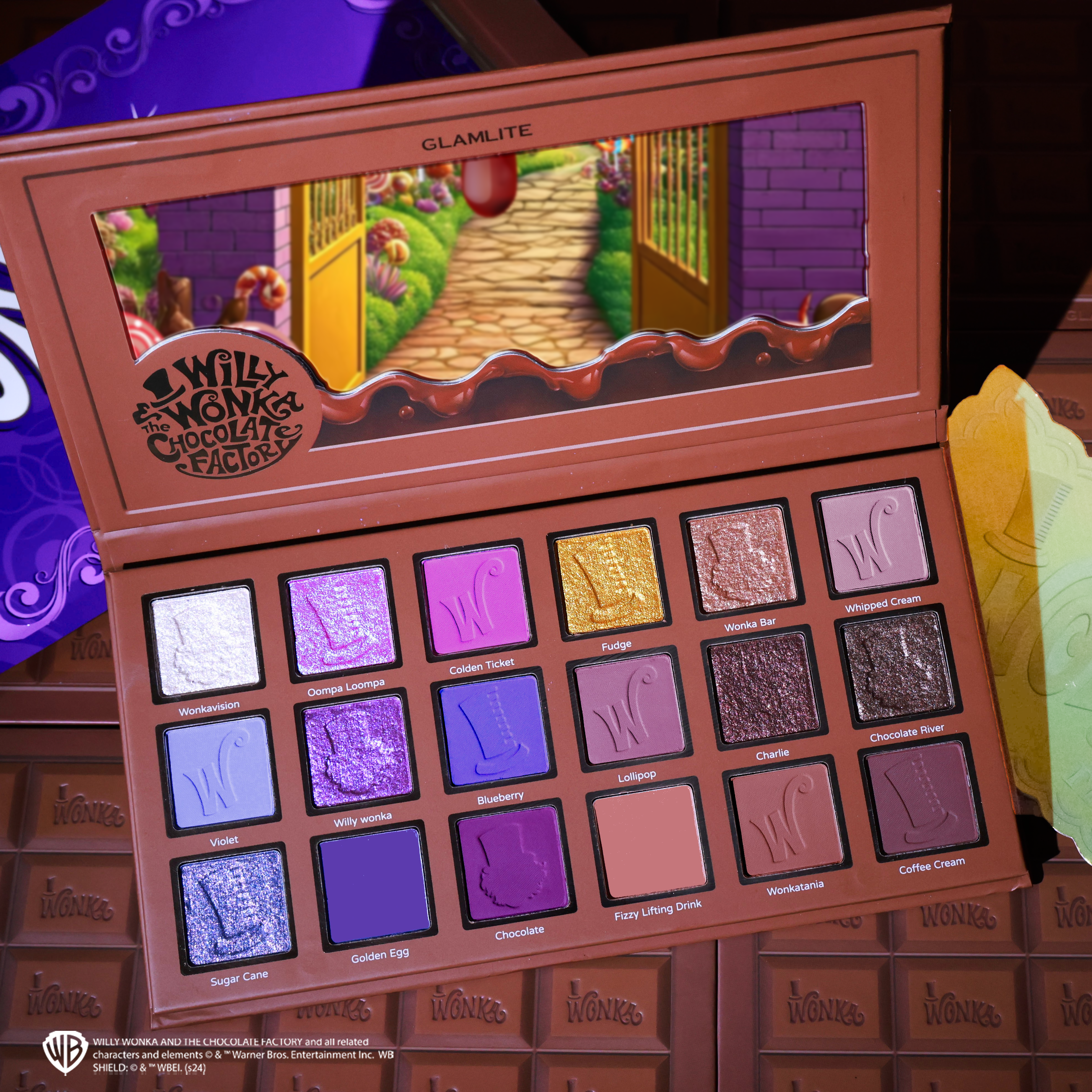 Glamlite Wonka Bar Palette Occhi Golden Ticket