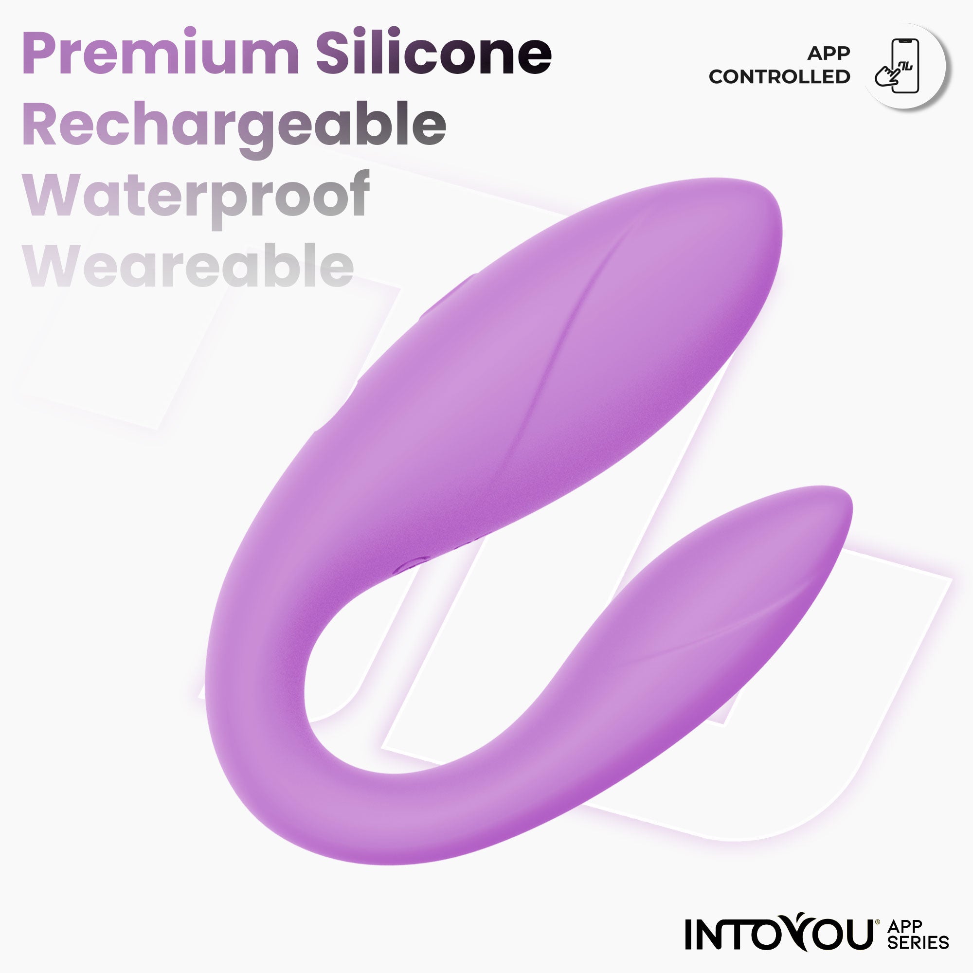 INTOYOU Per Coppie Vibratore a U Lavanda APP