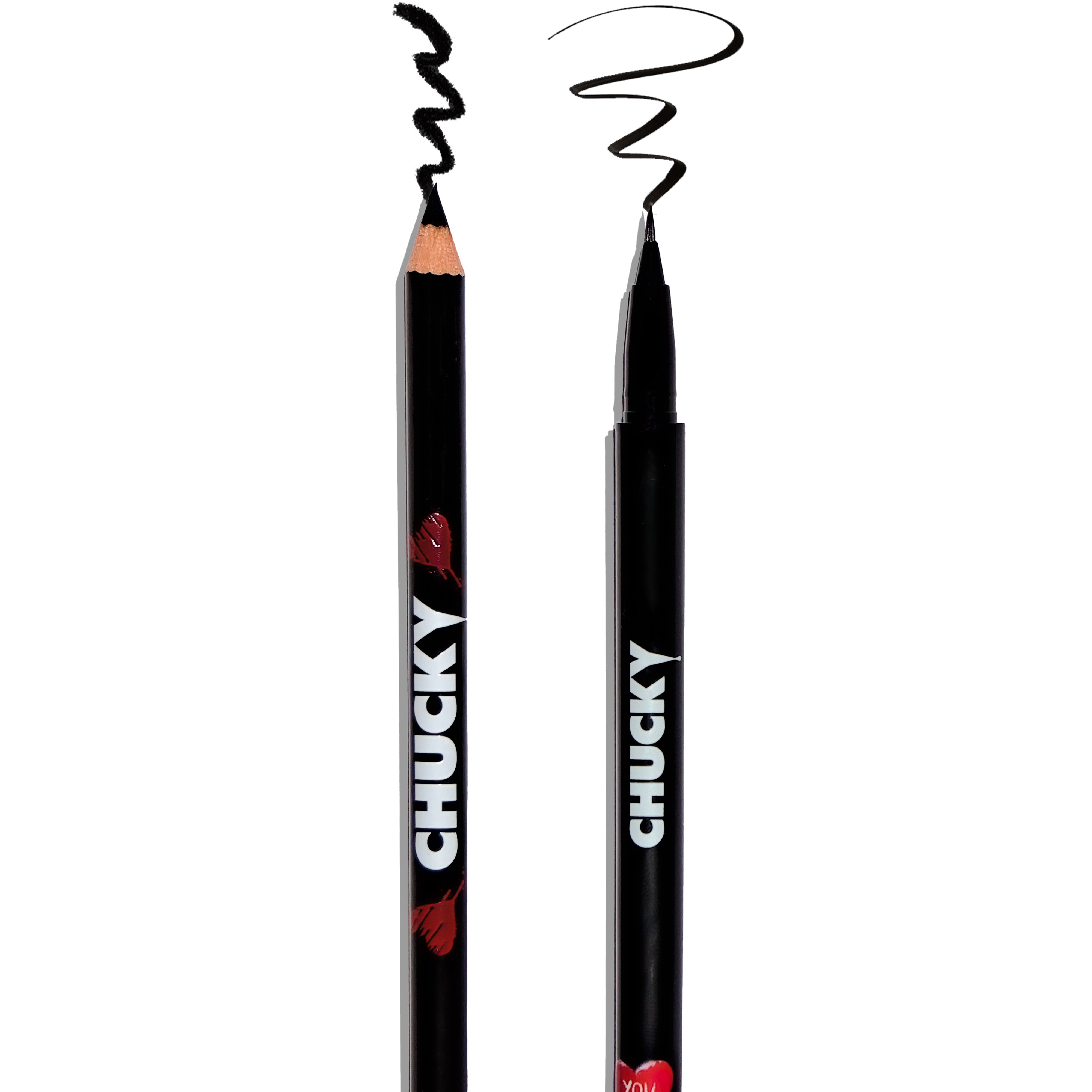 Glamlite Chucky Eyeliner Duo eyeliner nero 2 pezzi mat