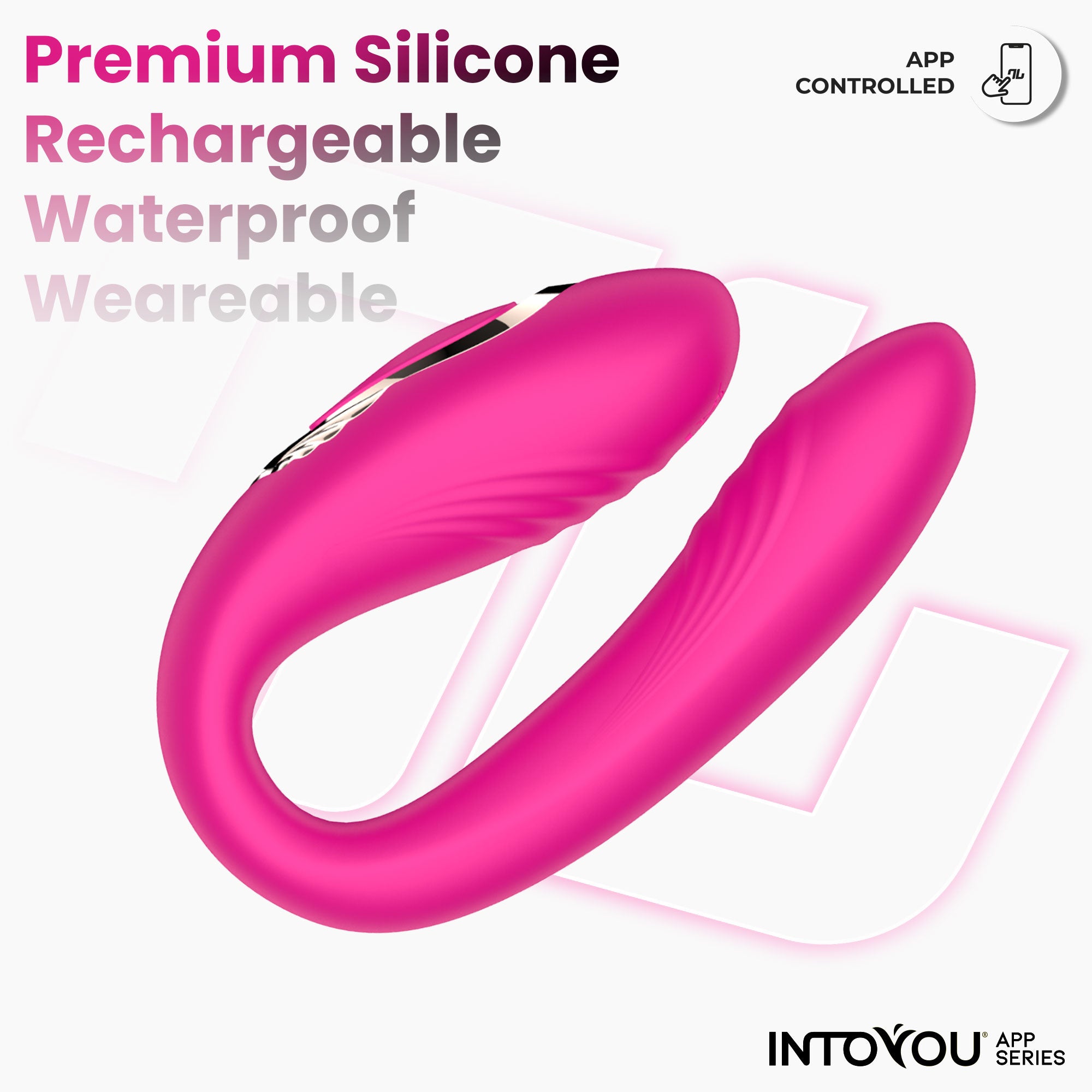 INTOYOU Couty vibratore di coppia oscillazione 360° app