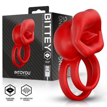 INTOYOU Bittey anello vibrante coppia 10 modi silicone