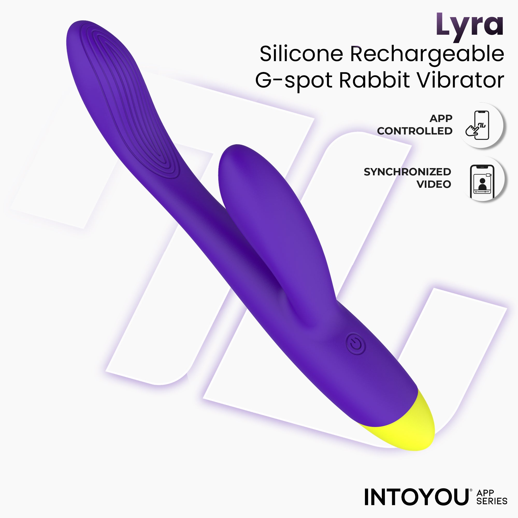 INTOYOU Lyra Vibratore Rabbit Viola Doppia Stimolazione