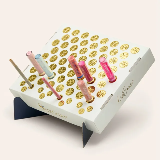 LipSense Collections espositore cosmetici 72 tubetti labbra occhi