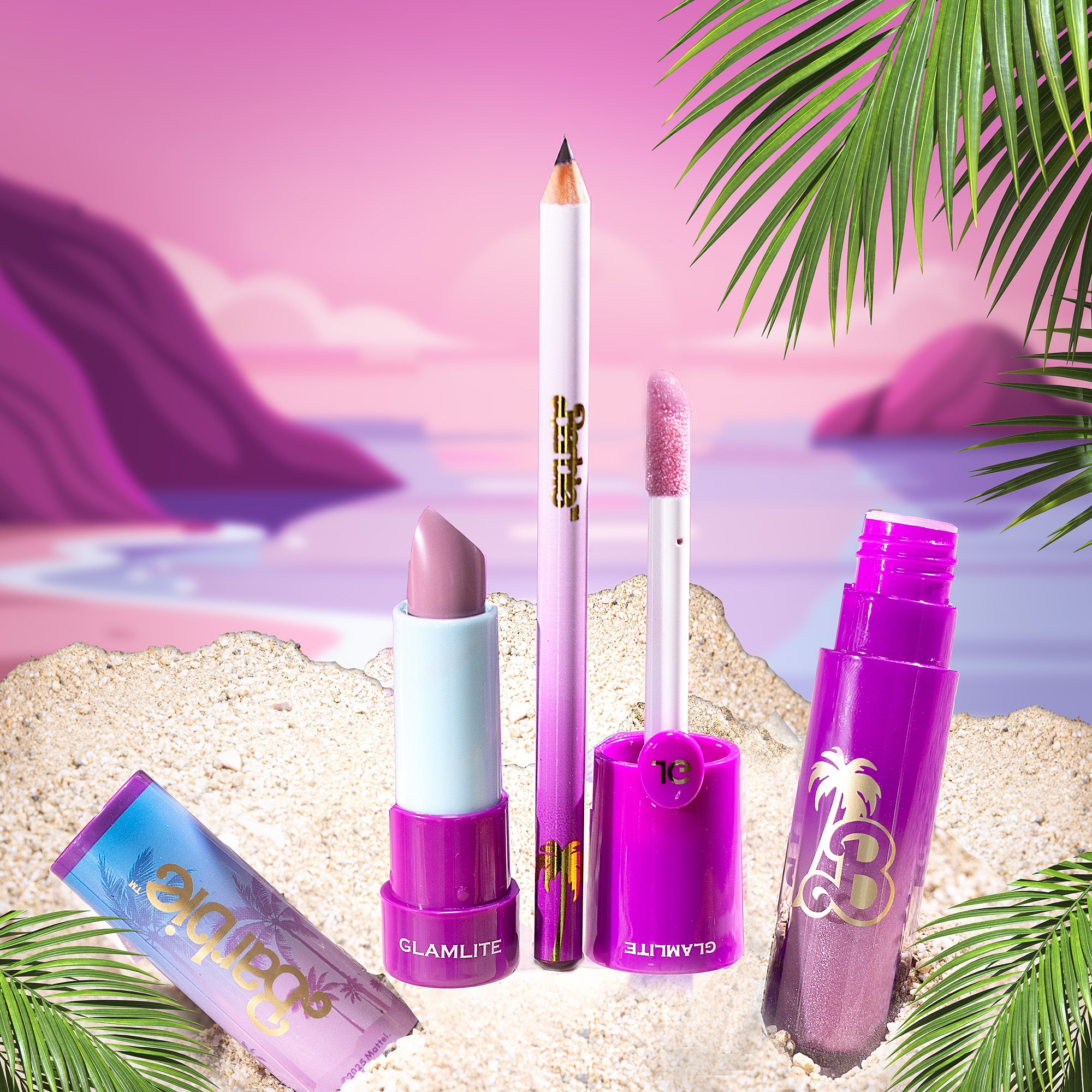 Glamlite Lip Kits Barbie Dream Life kit labbra 3 pezzi cremoso