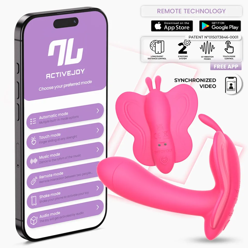 INTOYOU Wingy Stimolatore Clitoride Farfalla Rosa Pesca