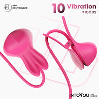 INTOYOU Tickly pinze capezzoli vibranti con app