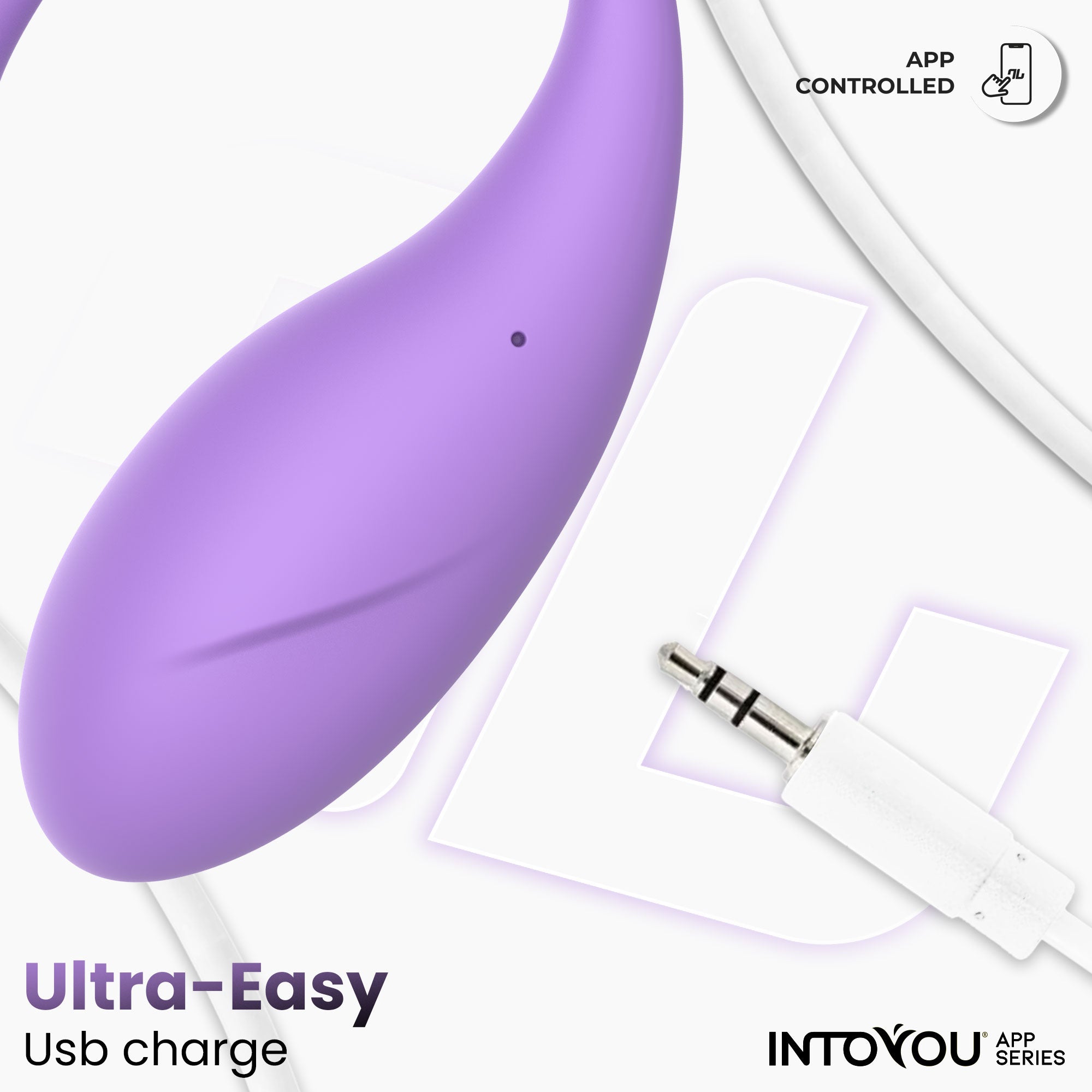 INTOYOU Bulby ovetto vibrante Lavanda 10 vibrazioni app