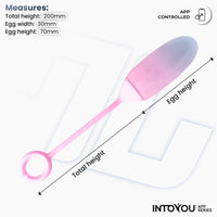 INTOYOU Egg Vibrator uovo vibrante blu rosa con app