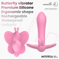 INTOYOU Wingy Butterfly Stimolatore Clitoride Rosa con App