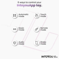 INTOYOU Uovo vibrante viola perle rotanti con app 8 modi