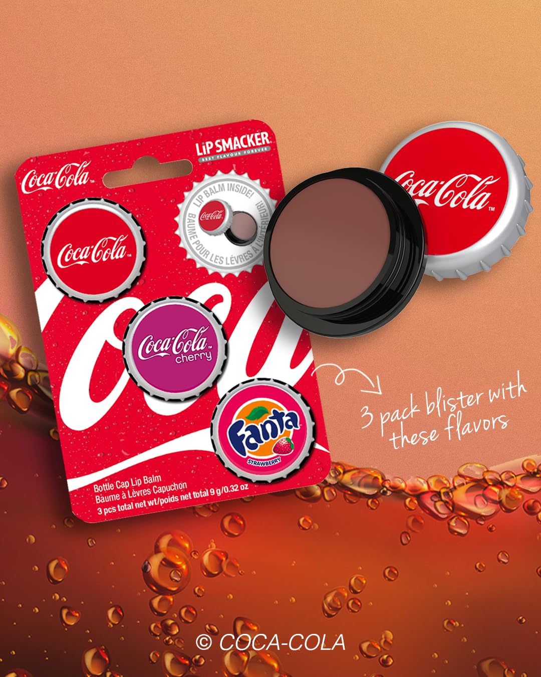 Lip Smacker Coca-Cola balsamo labbra trio 3 pezzi cola