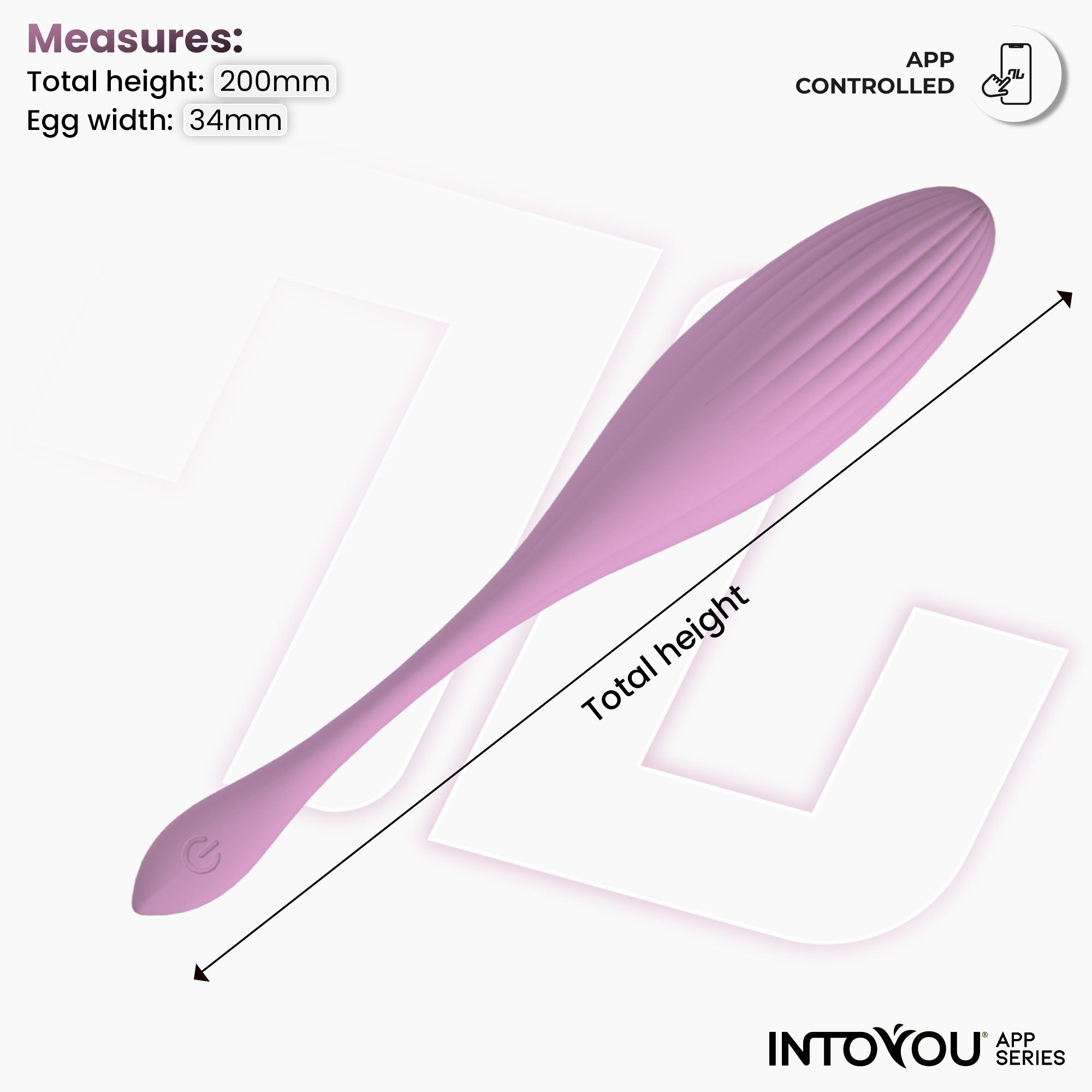 INTOYOU uovo vibrante viola rotazione sfere con app