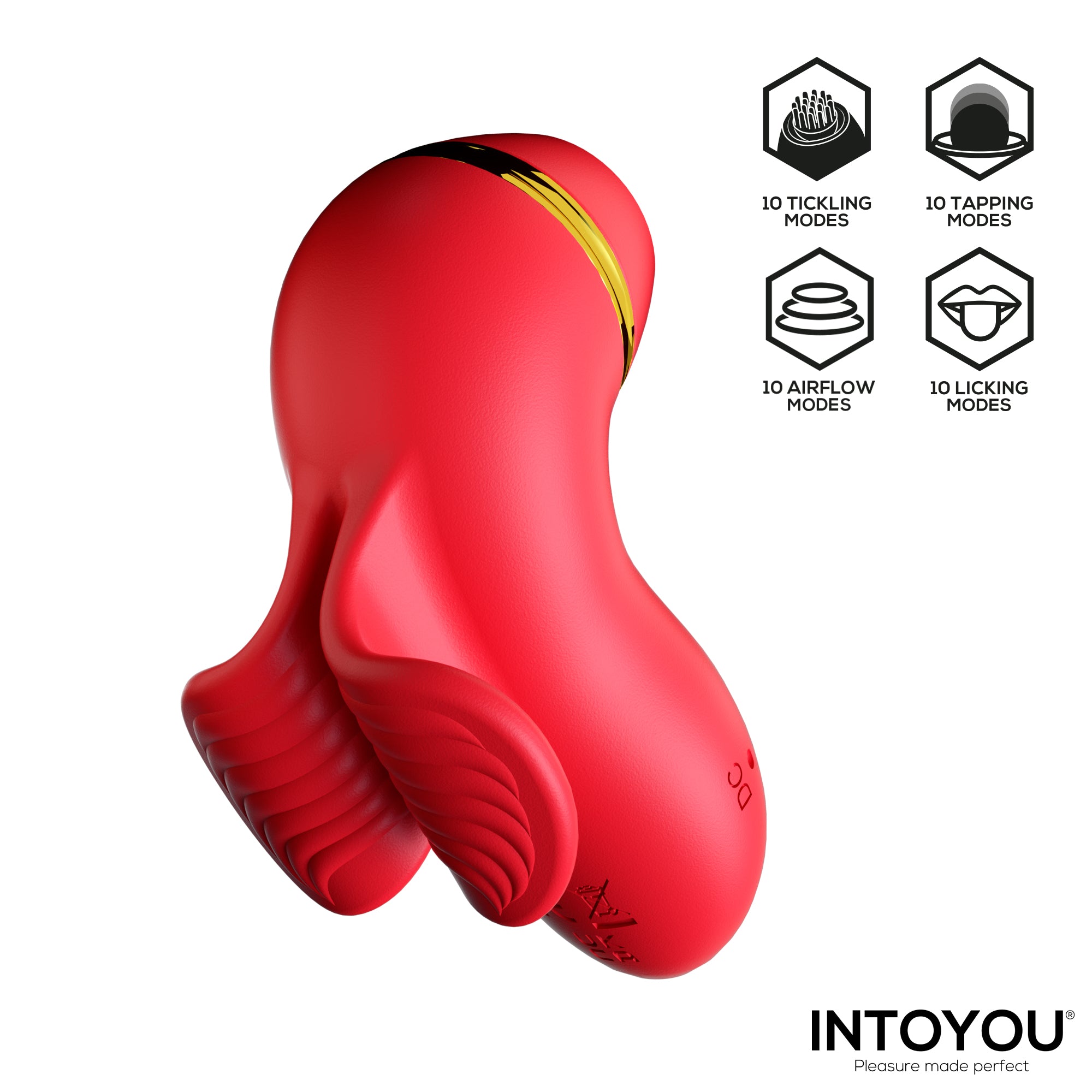 INTOYOU Beeny stimolatore clitoride 4 testine suzione tapping