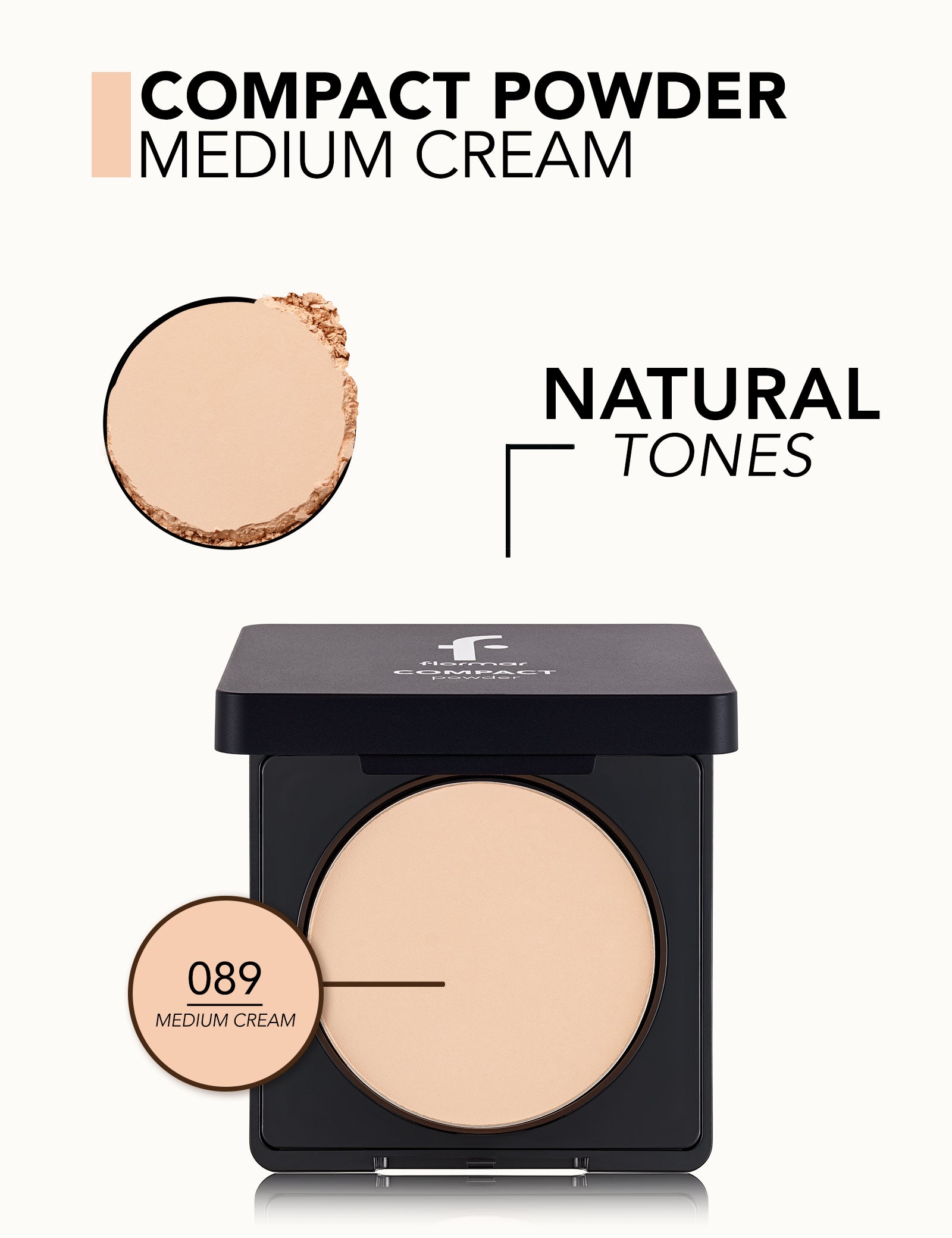 Pretty by Flormar Powder Cipria Compatta 088 Medium Peach Beige