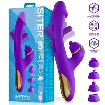 INTOYOU Per il clitoride Siter 2.0 Vibratore Lingua 3 Testine