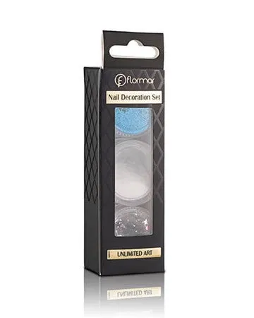 Pretty by Flormar Unlimited Art Set Decorazioni Unghie Kit Nail Art