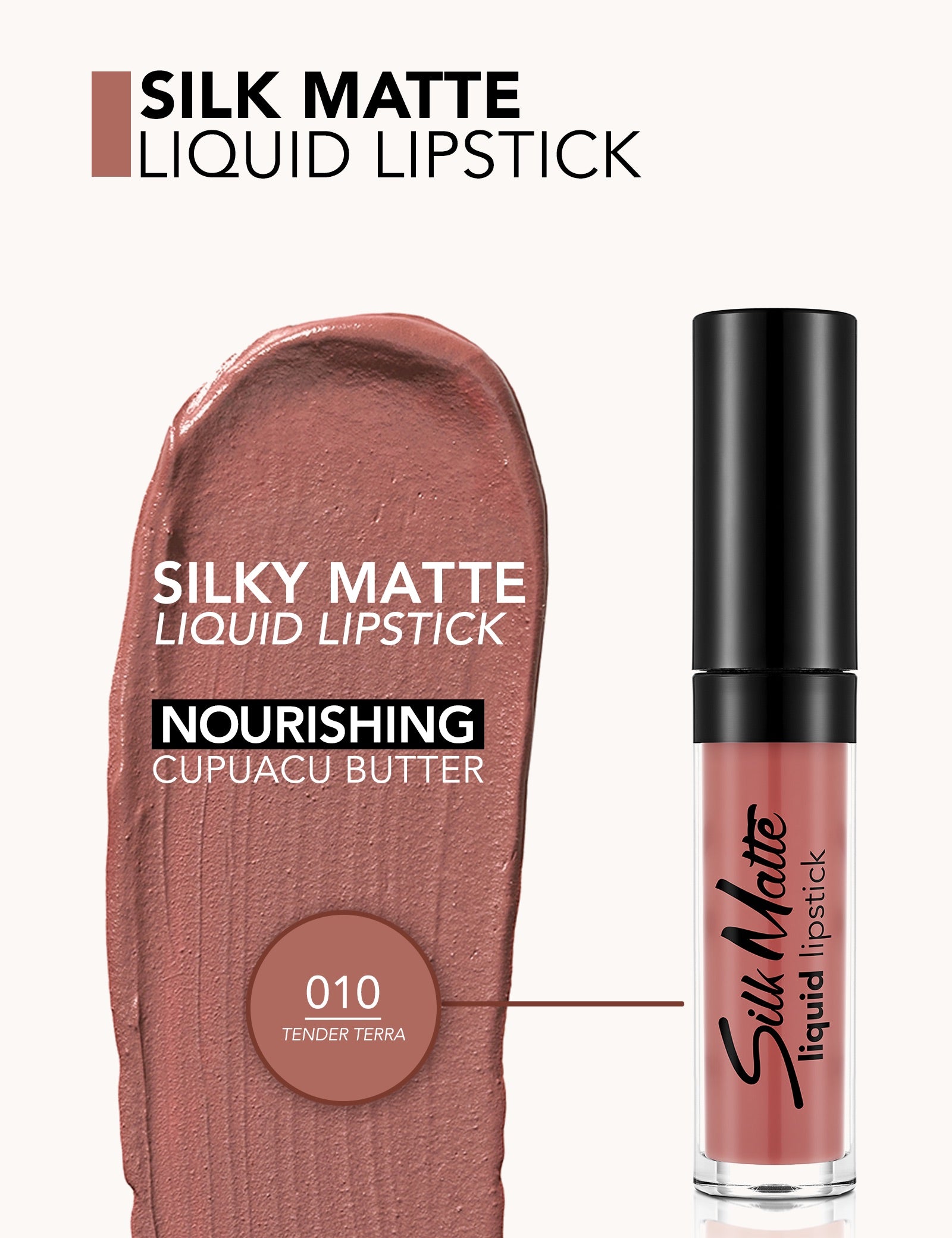 Pretty by Flormar Silk Matte 001 Undressed rossetto liquido opaco