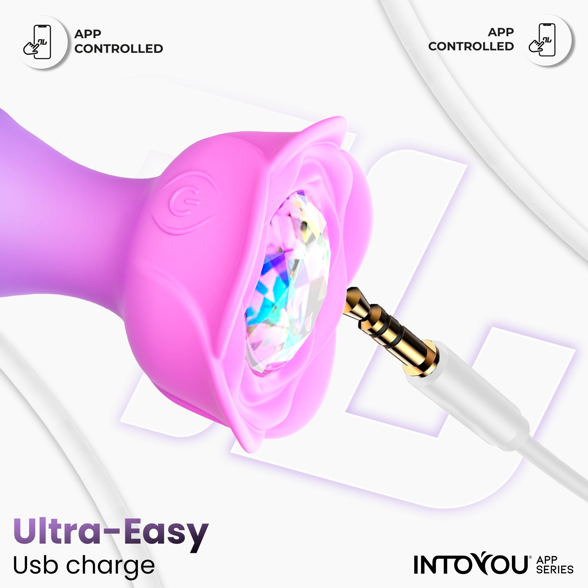 INTOYOU Moxy plug anale rotante 360° app silicone