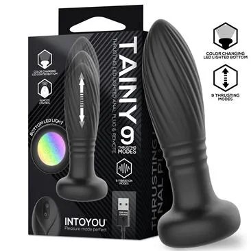 INTOYOU Anale Tainy plug anale thrusting led telecomando