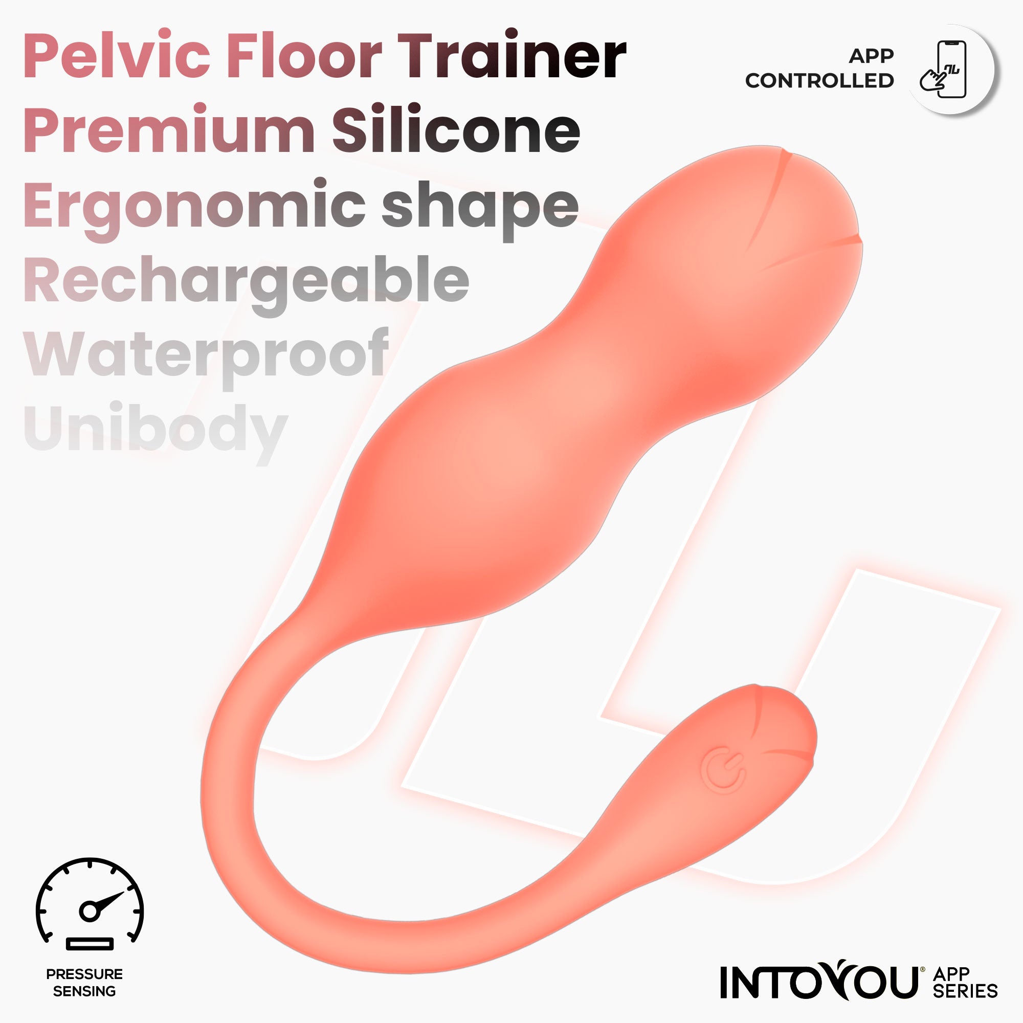 INTOYOU Kyra Allenatore Pavimento Pelvico con App Salmone