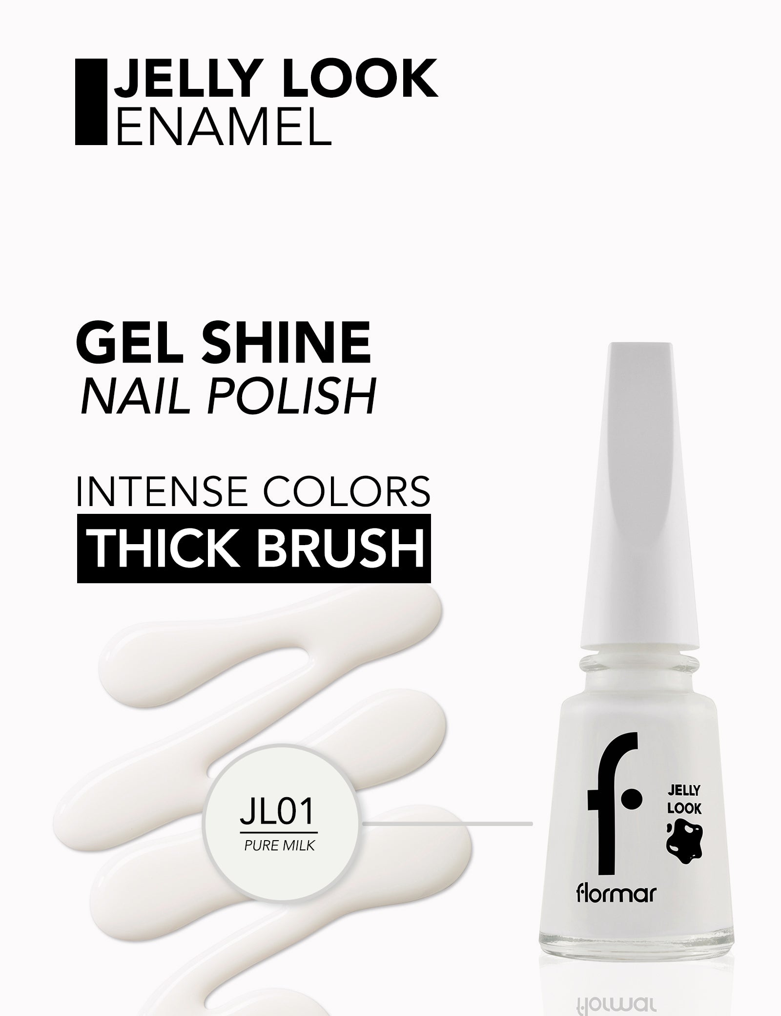Pretty by Flormar Jelly Look Nail Enamel smalto JL03 Coral Red effetto gel