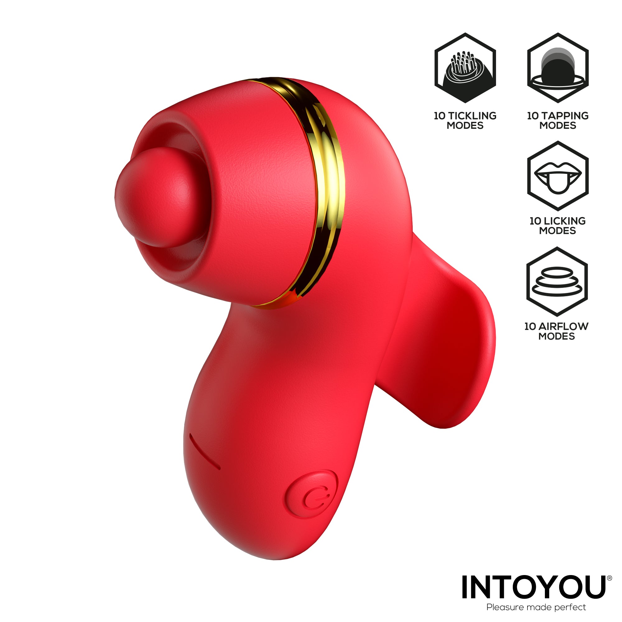 INTOYOU Beeny stimolatore clitoride 4 testine suzione tapping
