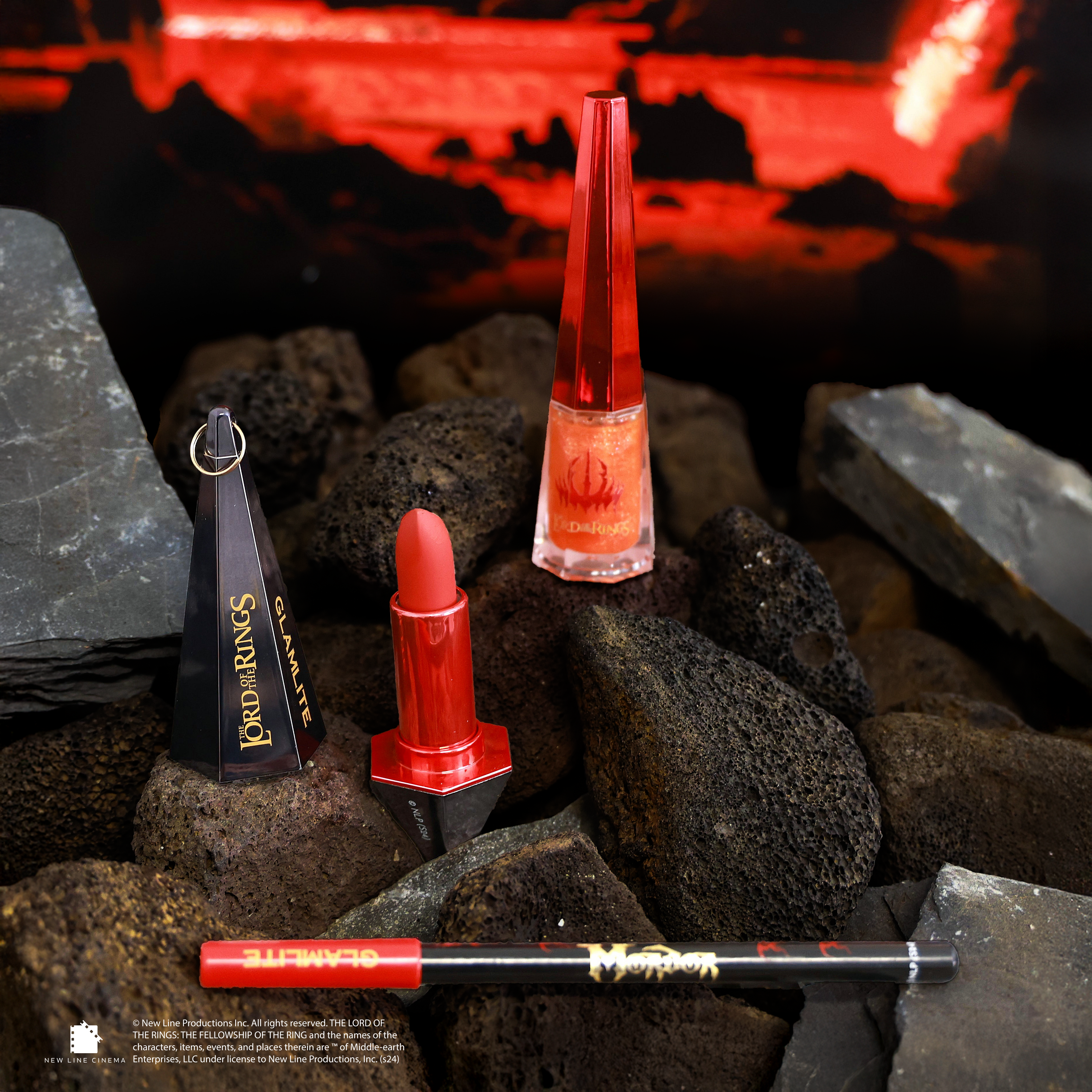 Eye of Sauron x Glamlite kit labbra 3 pezzi rossetto gloss
