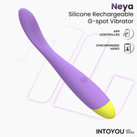 INTOYOU Neya Vibratore Punto G Viola con App 19,5 cm