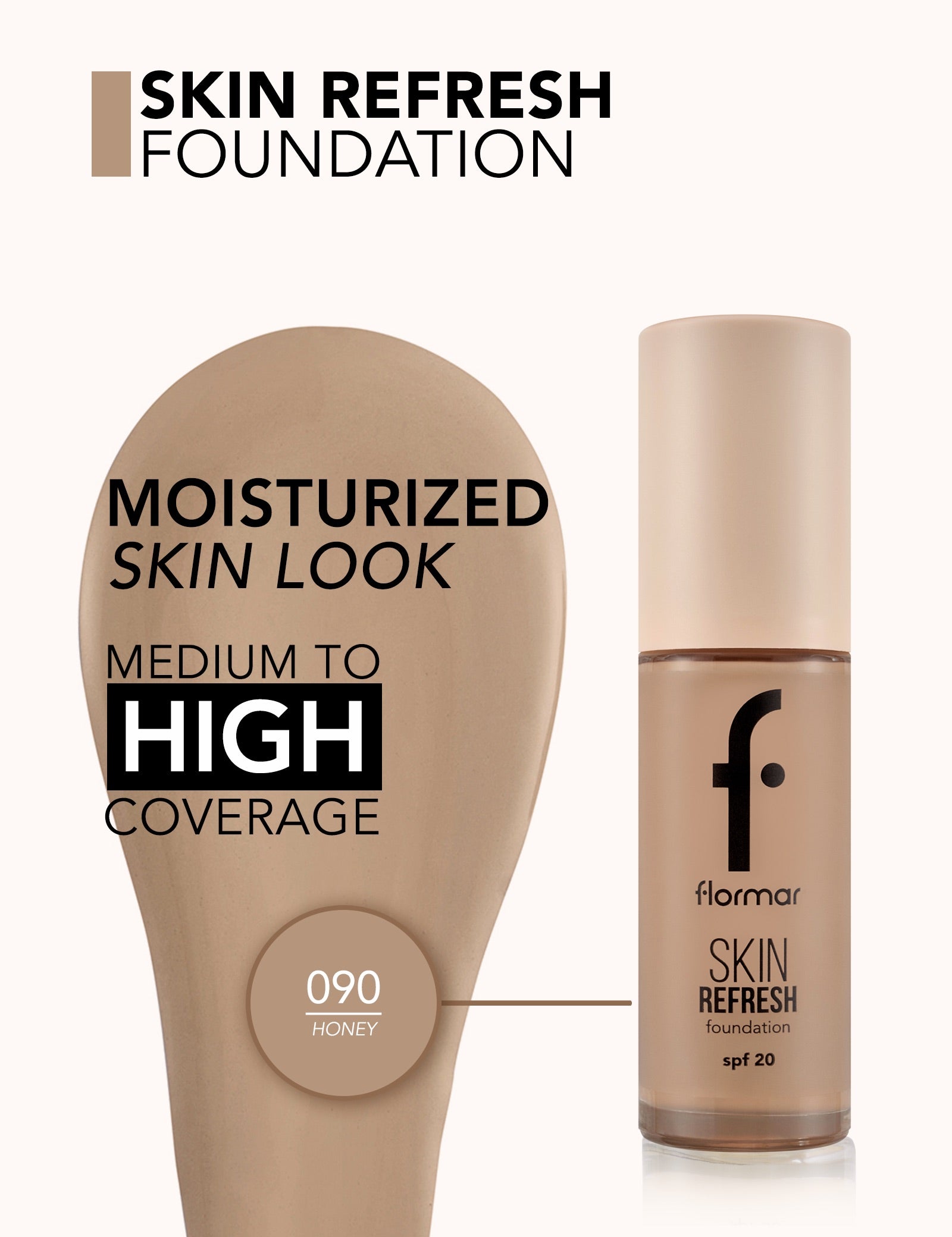 Pretty Skin Refresh 060 Soft Beige fondotinta SPF 20
