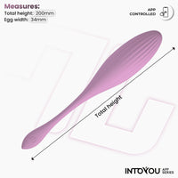 INTOYOU Uovo vibrante viola perle rotanti con app 8 modi
