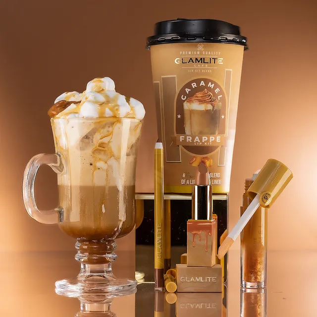 Glamlite Caramel Frappe Lip Kit kit labbra vitamina E
