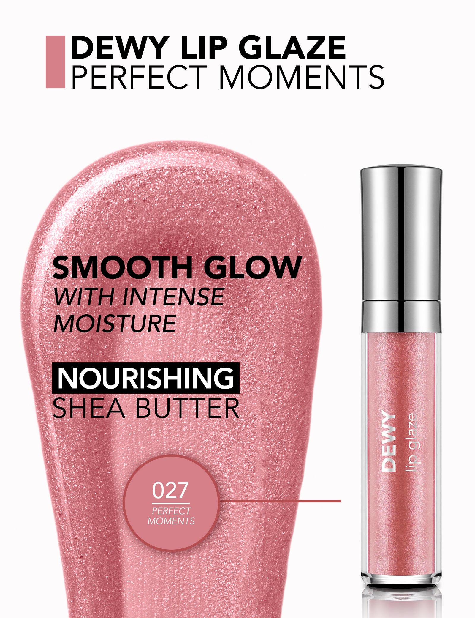 Pretty Lipgloss Dewy Lip Glaze Lucidalabbra 001 Wet Lips karitè