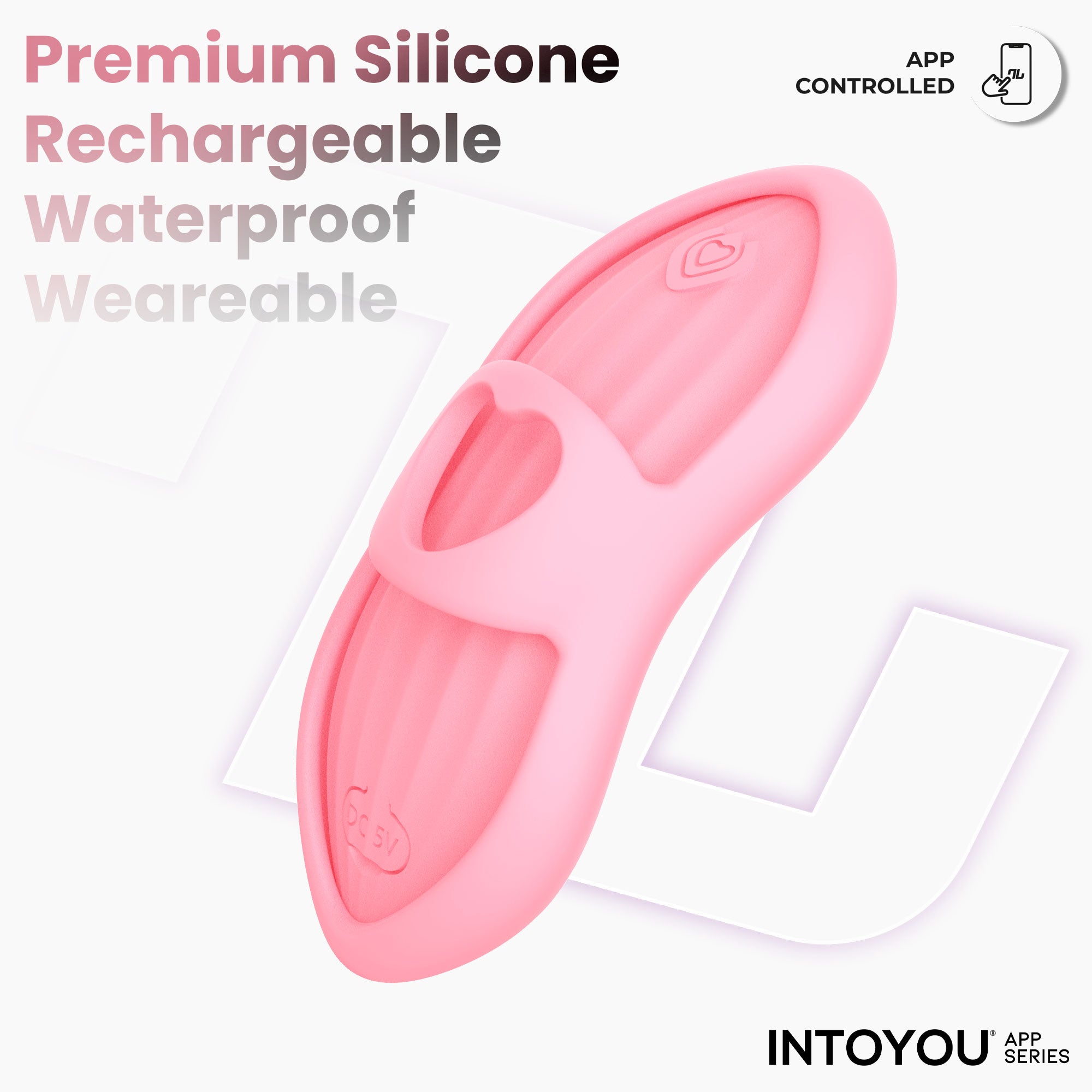 INTOYOU Laia Stimolatore Dito con Calore Rosa App