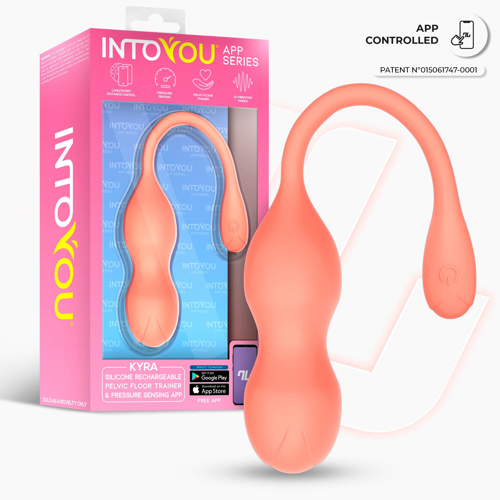 INTOYOU Kyra Allenatore Pavimento Pelvico con App Salmone