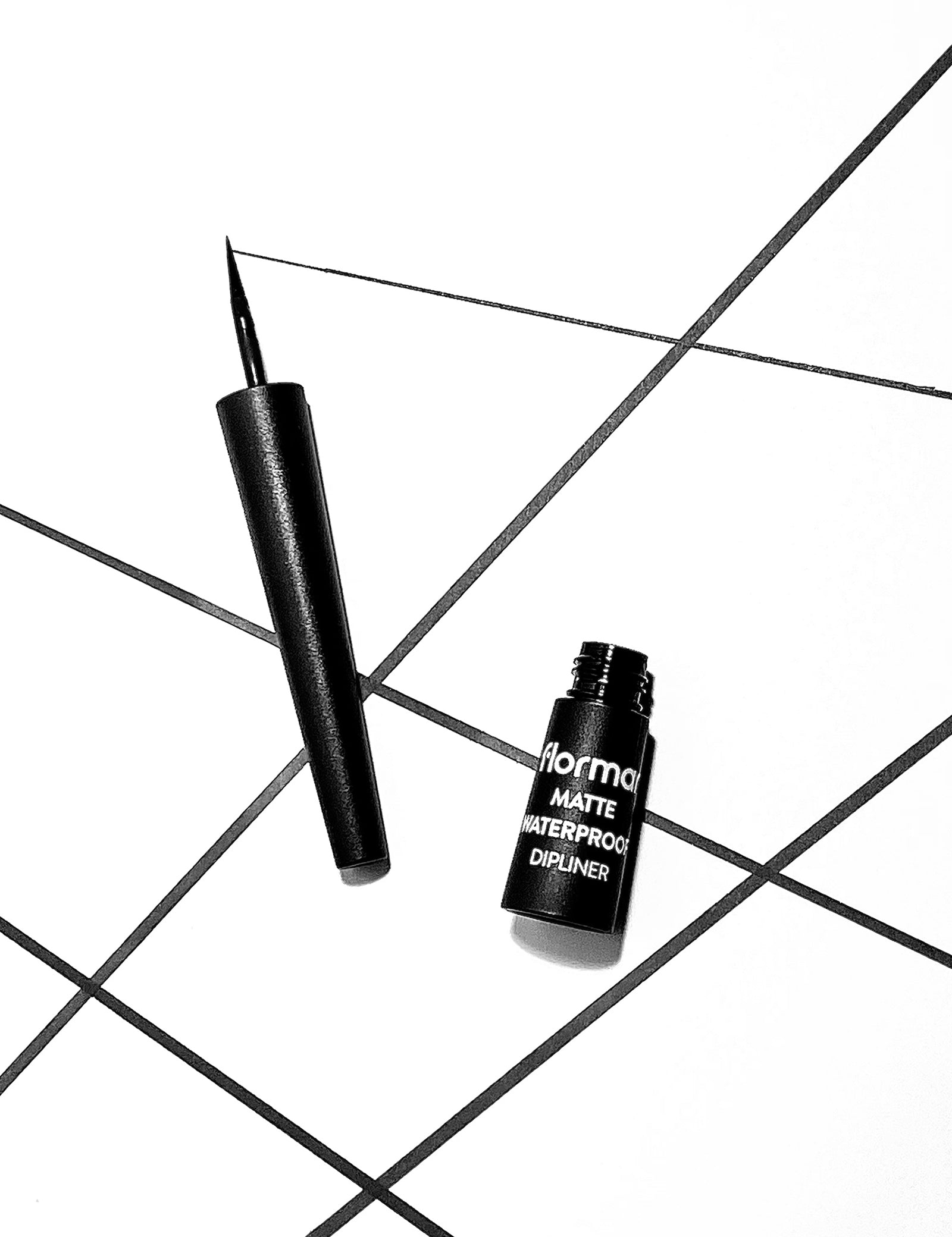 Pretty by Flormar Matte Dipliner Eyeliner Nero 01 Black Waterproof
