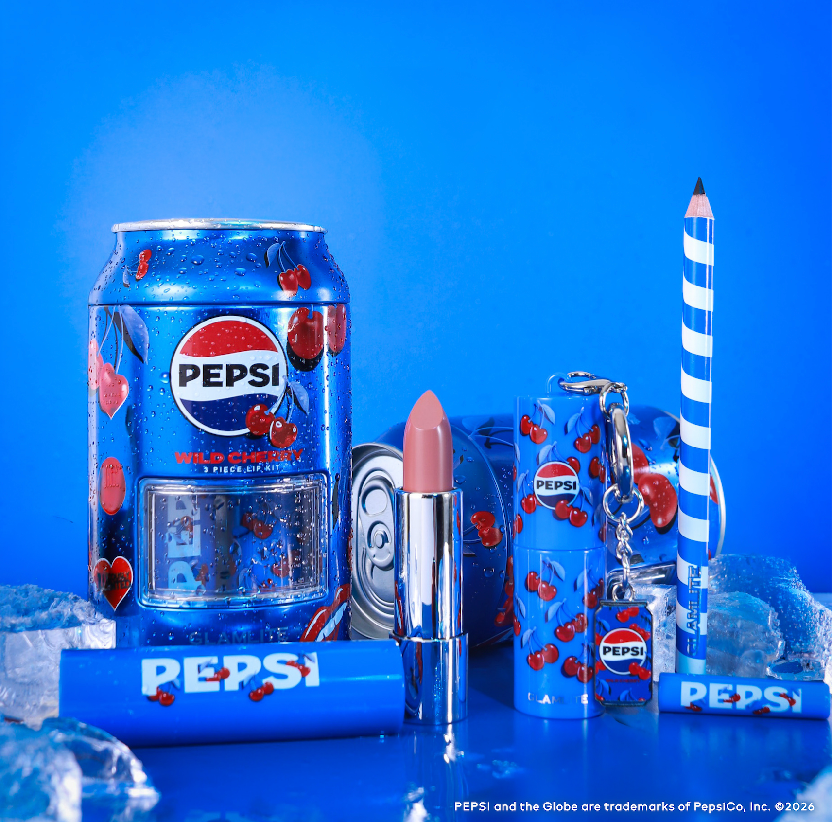 Glamlite Pepsi Lip Kit Bundle rossetto set amarena e vaniglia