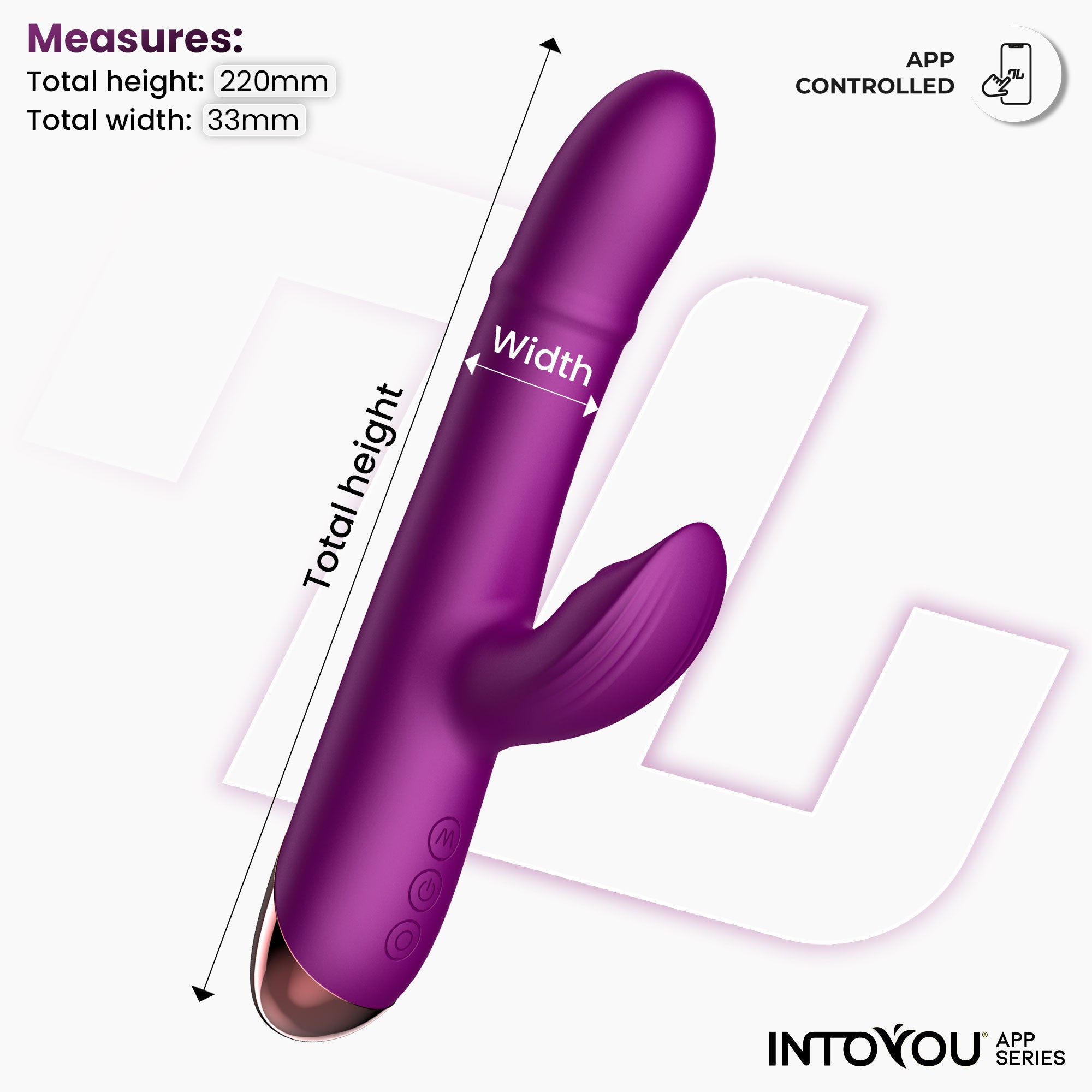 INTOYOU Sendel Vibratore con Sfere e Pulsazione App