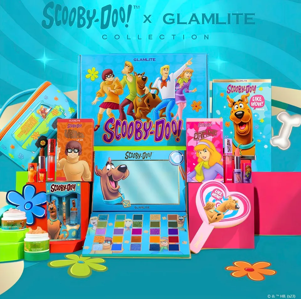 Glamlite Scooby-Doo set trucco 8 pezzi palette 25 colori