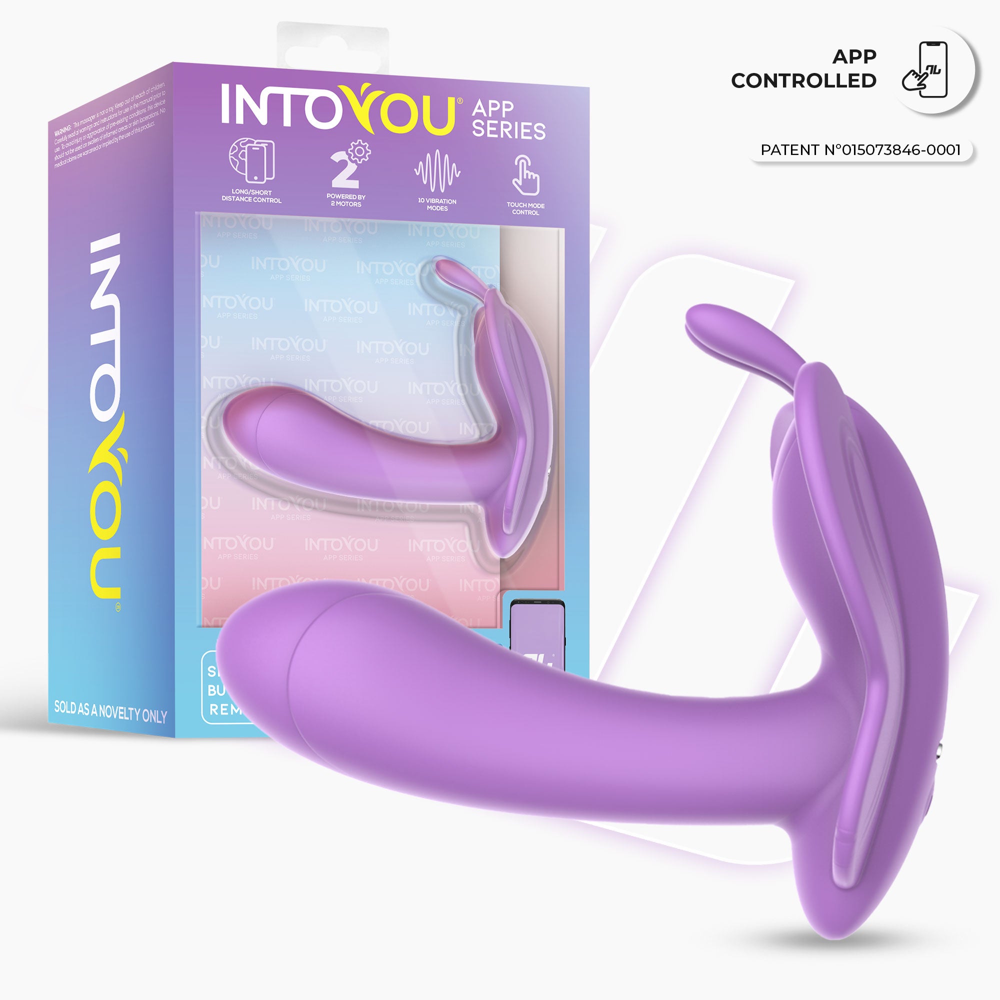 INTOYOU Wingy stimolatore clitoride farfalla Lavanda app