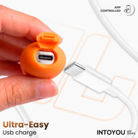 INTOYOU NexEgg Uovo Vibrante con App Arancione Rosa