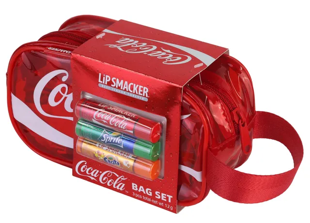 Lip Smacker Coca-Cola Handy Bag burrocacao 3 pezzi originale
