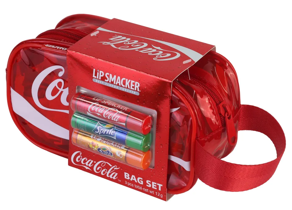 Lip Smacker Coca-Cola Handy Bag burrocacao 3 pezzi originale