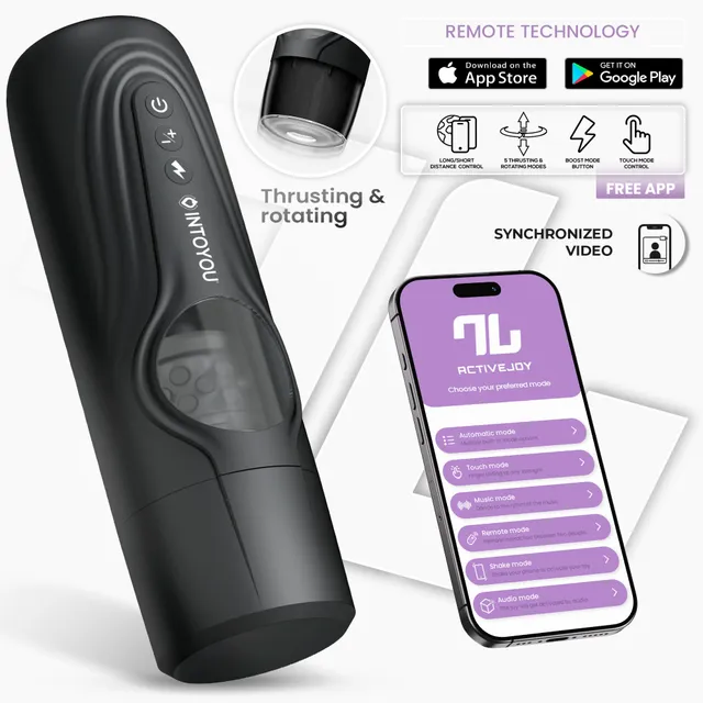 INTOYOU Egor masturbatore nero thrusting rotazione con app