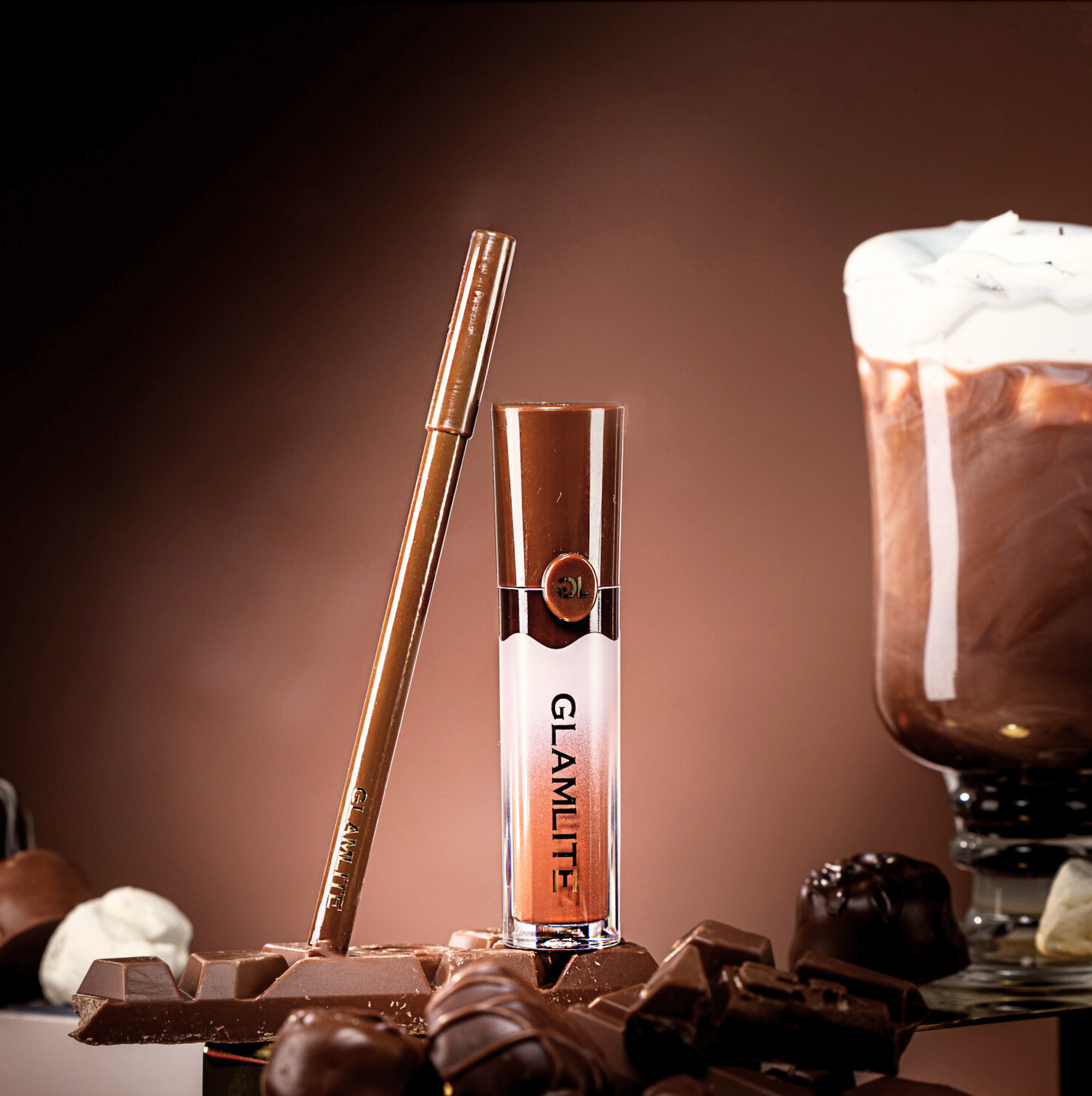 Glamlite Hot Cocoa Lip Kit matita + gloss vitamina E