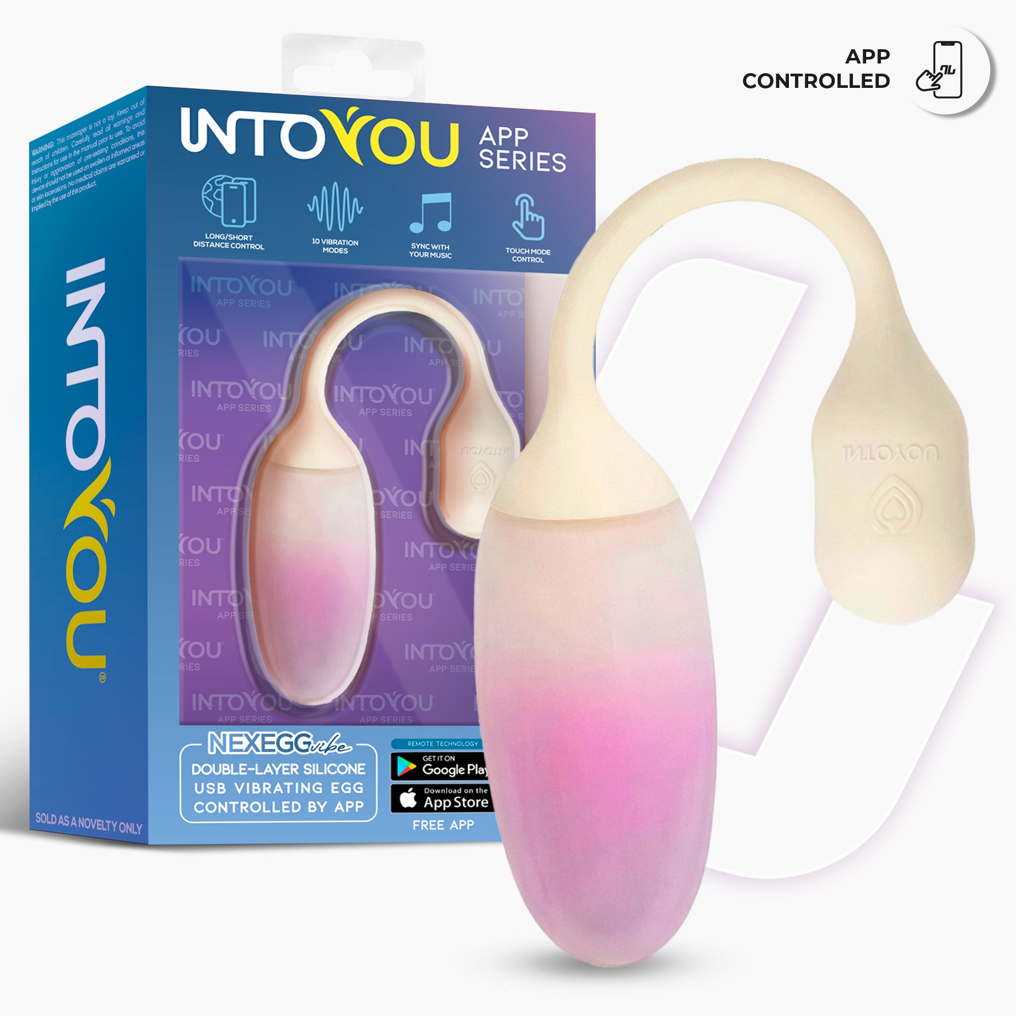 INTOYOU NexEgg uovo vibrante beige rosa app