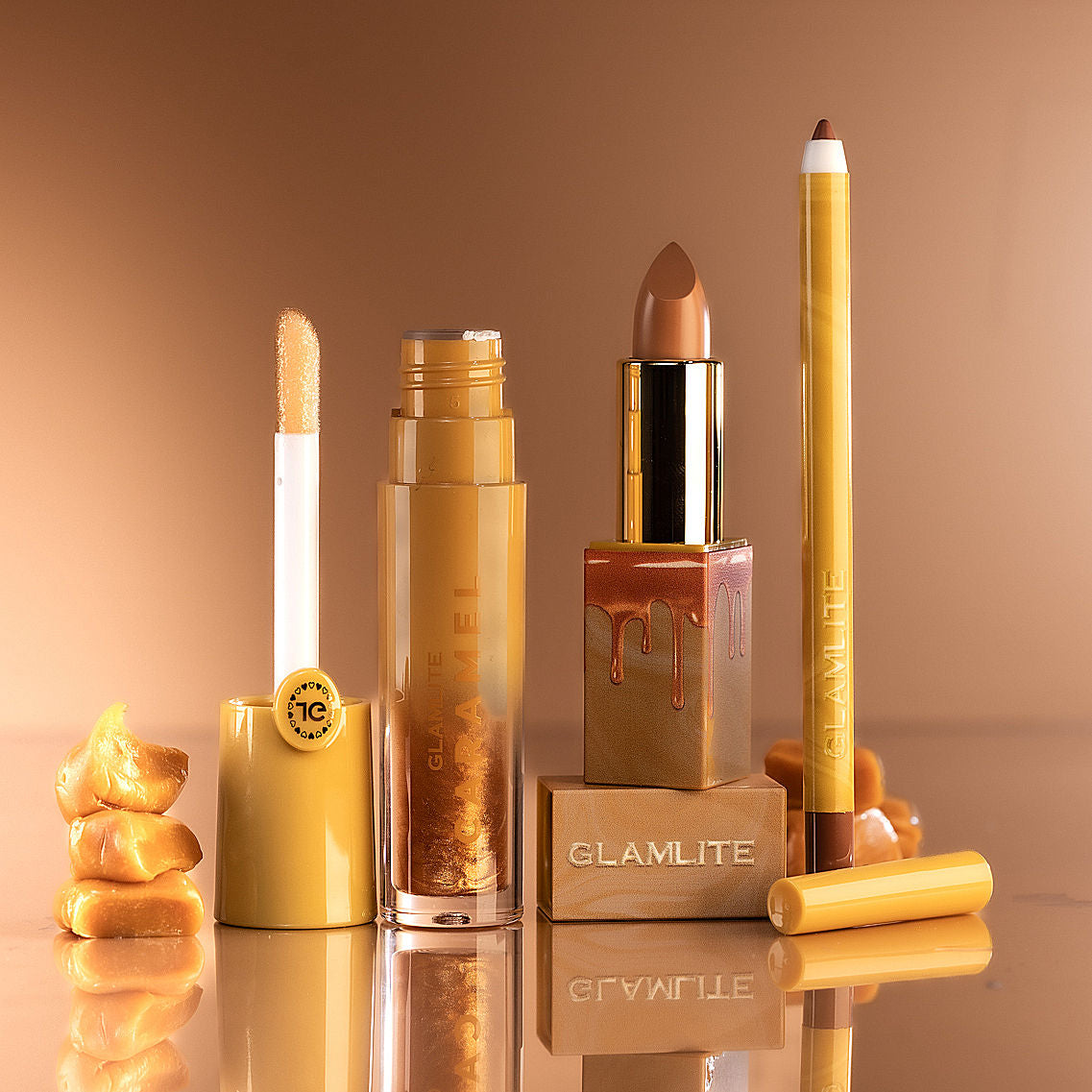 Glamlite Caramel Frappe Lip Kit kit labbra vitamina E